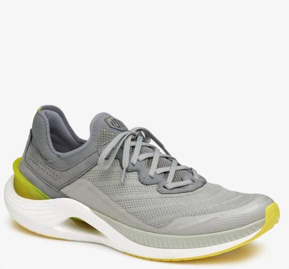 NEW JOHNSTON & MURPHY men's rti-sport shoes in gray/yellow